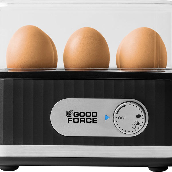 Elektrische GoodForce eierkoker - voor 1 - 6 eieren - met timer en alarm