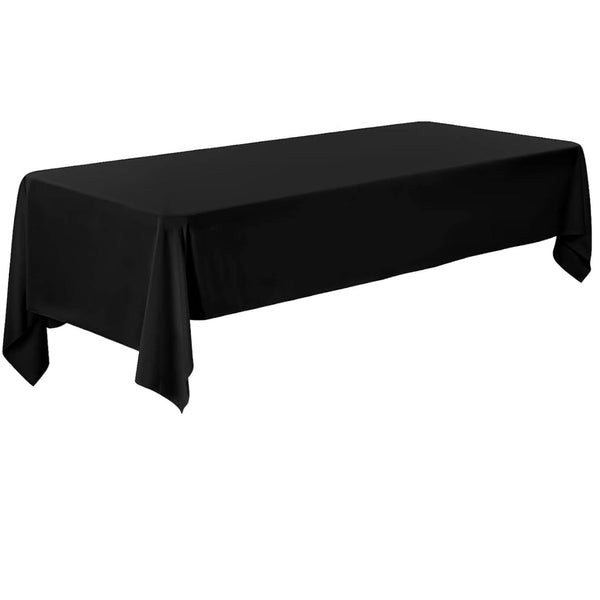 Tafelkleed Luxe - 260x150 cm - Zwart - Waterafstotend - Tafellaken - Tafelzeil - Tafelkleden - Tafelkleed Katoen