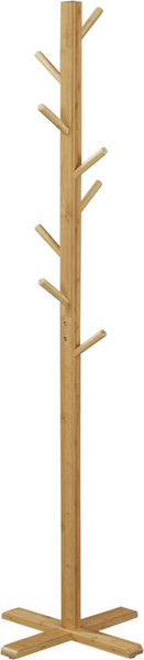Bamboe Kapstok Vrijstaand 8 Haken 178 cm - Bruin