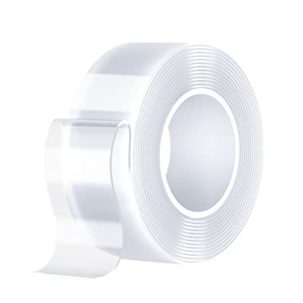 Dubbelzijdig Tape Extra Sterk - 600 cm x 25 mm x 2 mm - Transparant - Zelfklevende Tape - Rol Huishoudtape