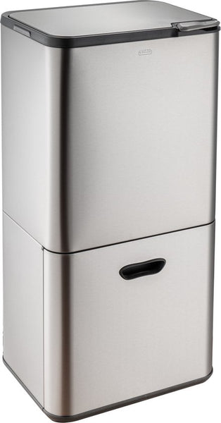 Luzzo Kansas Push Afvalscheidingsprullenbak 63 liter 3 bakken