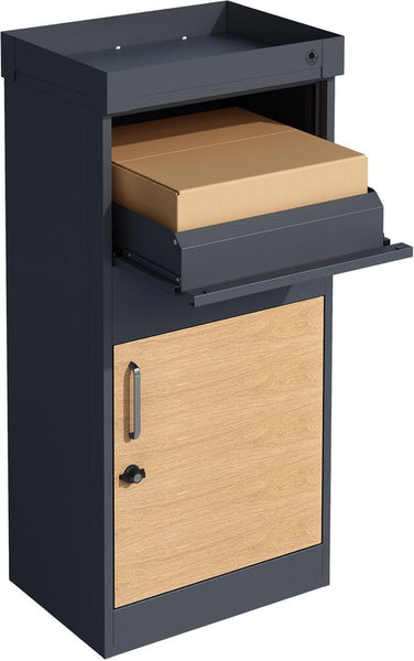 4gardenz® Pakketbrievenbus XL - Staande - Pakketbox - Antraciet