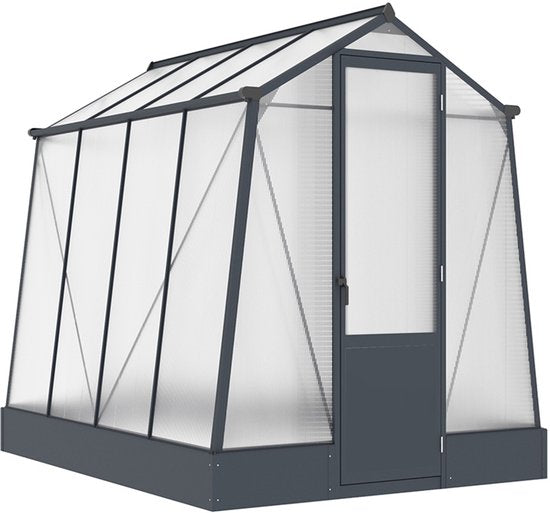 Westmann Aurora 68 - TuinKas met fundering - Antraciet 248x188 cm