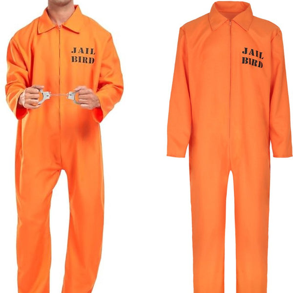 Joya Kids® Boevenpak Volwassenen | Oranje overall | Gevangenis kostuum | Carnavalskleding | Carnaval kostuum | Heren en Dames | Maat M