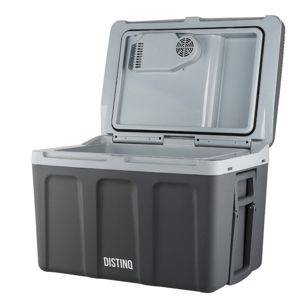Elektrische Koelbox voor Auto en Camping – Koelbox Elektrisch met Verwarmingsfunctie - 12v 230 Volt – 40L - Grijs