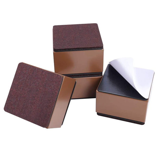 Meubelverhogers Vierkant - Bedverhogers - Tafelverhogers - Table raisers - 8 x 8 x 5,1 cm