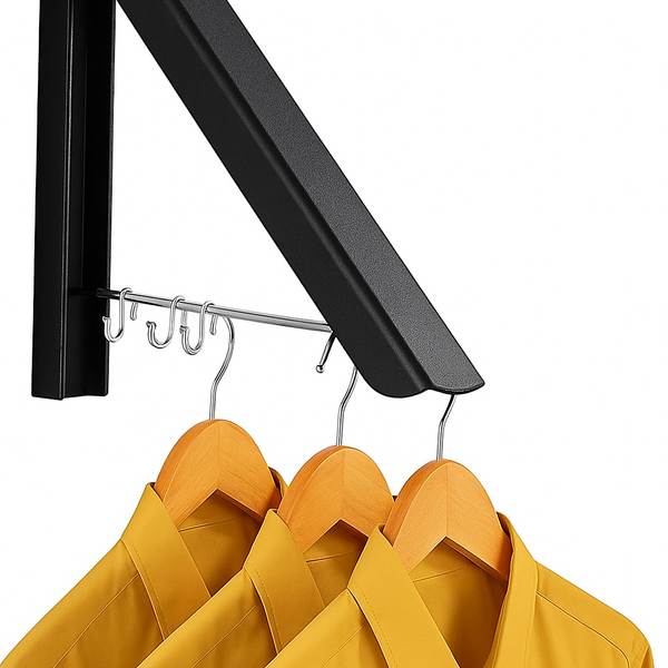 Kledingrek Inklapbaar - Zwart - Ruimtebesparende Kledinghanger - Droogrek voor kleding - Kledingorganizer