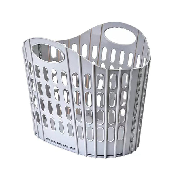 Wasmand Opvouwbaar - Grijs - 70 liter - 50 x 36 x 39 cm - Inklapbare Wasmand - Ruimtebesparende Wasmand - Wassorteerder