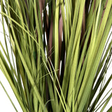 Kopu® Kunstplant Pluimgierst 122 cm - 5 halmen - in zwarte pot