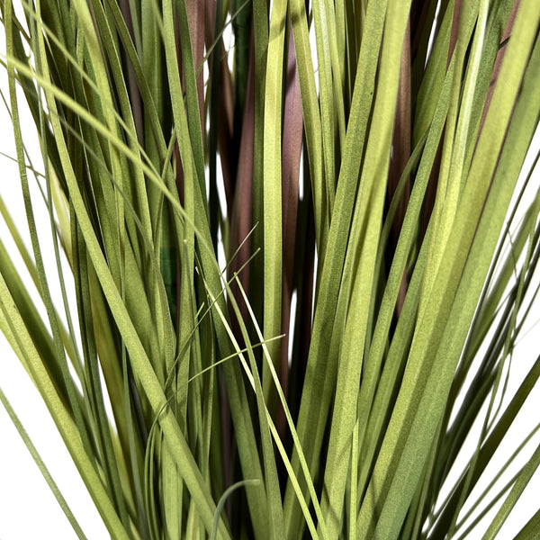 Kopu® Kunstplant Pluimgierst 122 cm - 5 halmen - in zwarte pot