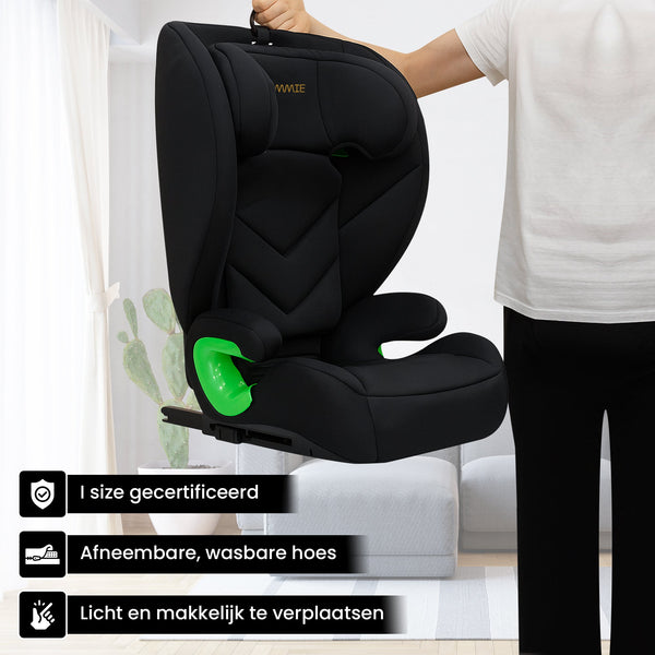 Oemmie Autostoel Zwart-Groen