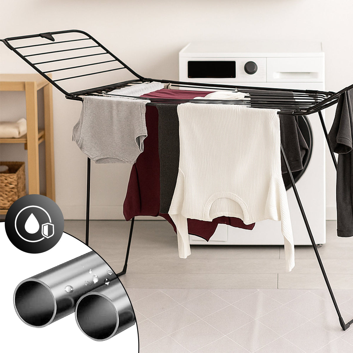 Vonia Wasrek met Vleugels - Zwart