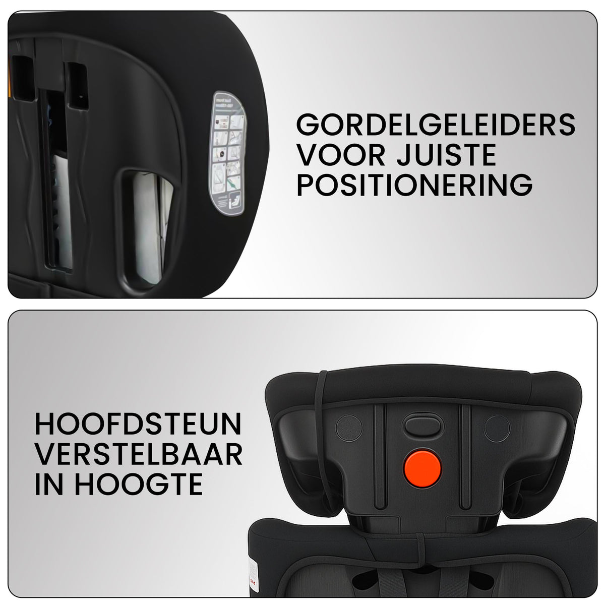 Oemmie Autostoel Zwart-Groen