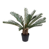 Kopu® Kunstplant Cycaspalm 60 cm in zwarte pot - 18 varens - Nepplant