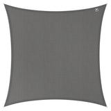 Kopu® Schaduwdoek 5x5 mtr Vierkant Waterdicht 230 gram Zonnedoek - Grijs