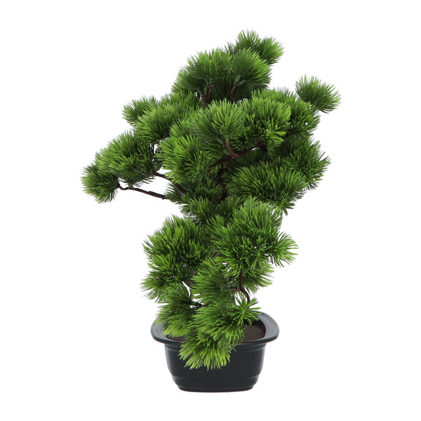 Kopu® Kunstplant Bonsai 40 cm Pijnboom met zwarte Pot - Bonsai boompje