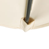 Kopu® Altea Parasol Vierkant 230x230cm Windvanger Creme