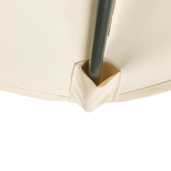 Kopu® Altea Parasol Vierkant 230x230cm Windvanger Creme