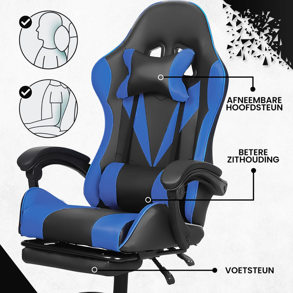 Bayt Gamingstoel Zwart-Blauw