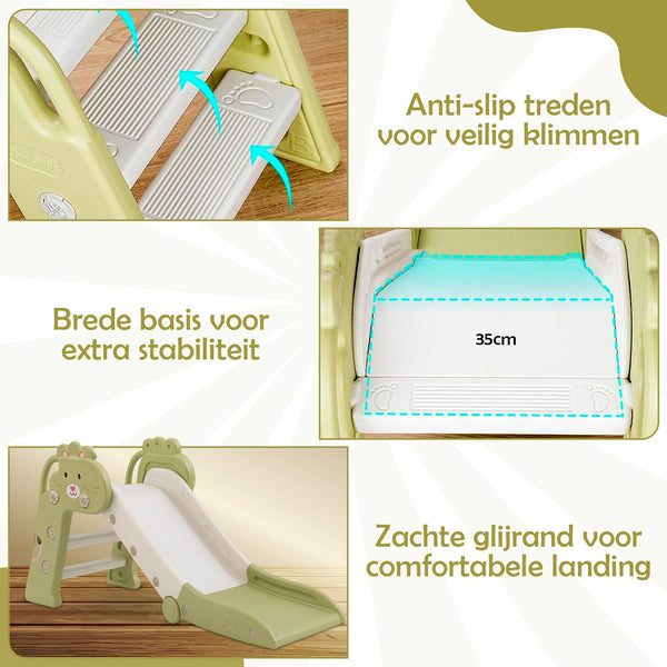 Bambini Glijbaan Groen-Wit