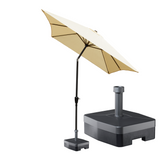 Kopu® Bilbao Rechthoekige Parasol 150x250 cm met voet - Creme