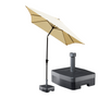 Kopu® Bilbao Rechthoekige Parasol 150x250 cm met voet - Creme