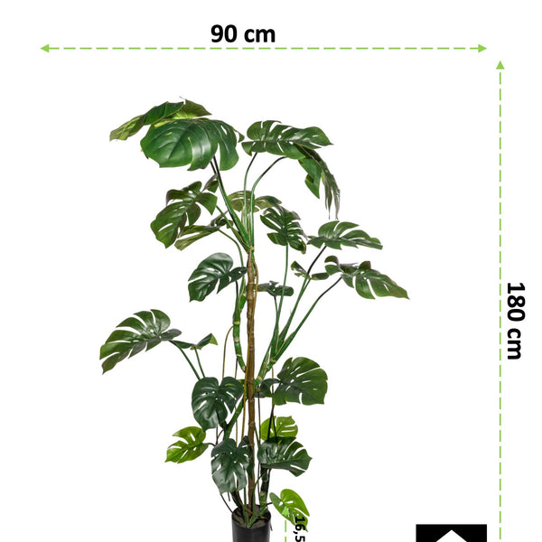 Kopu® Kunstplant Split Philodendron 180 cm - 23 bladeren - Nepplant