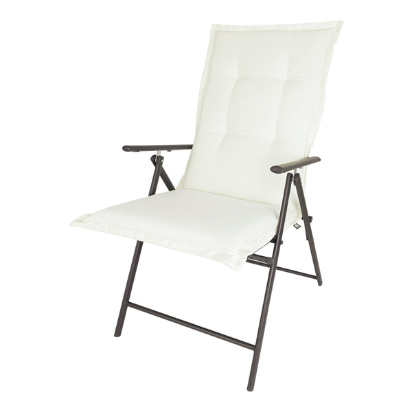Kopu® Prisma Ivory - Comfortabel Tuinkussen met Hoge Rug - Wit