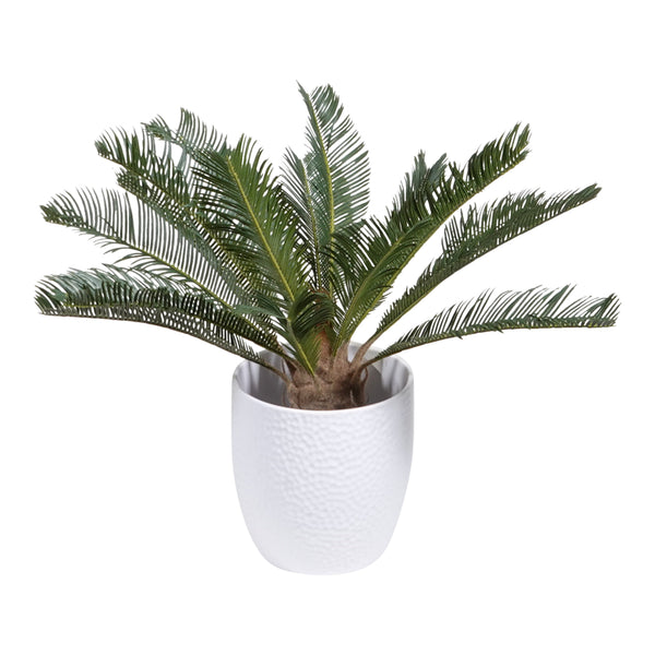 Kopu® Kunstplant Cycaspalm 60 cm in zwarte pot - 18 varens - Nepplant