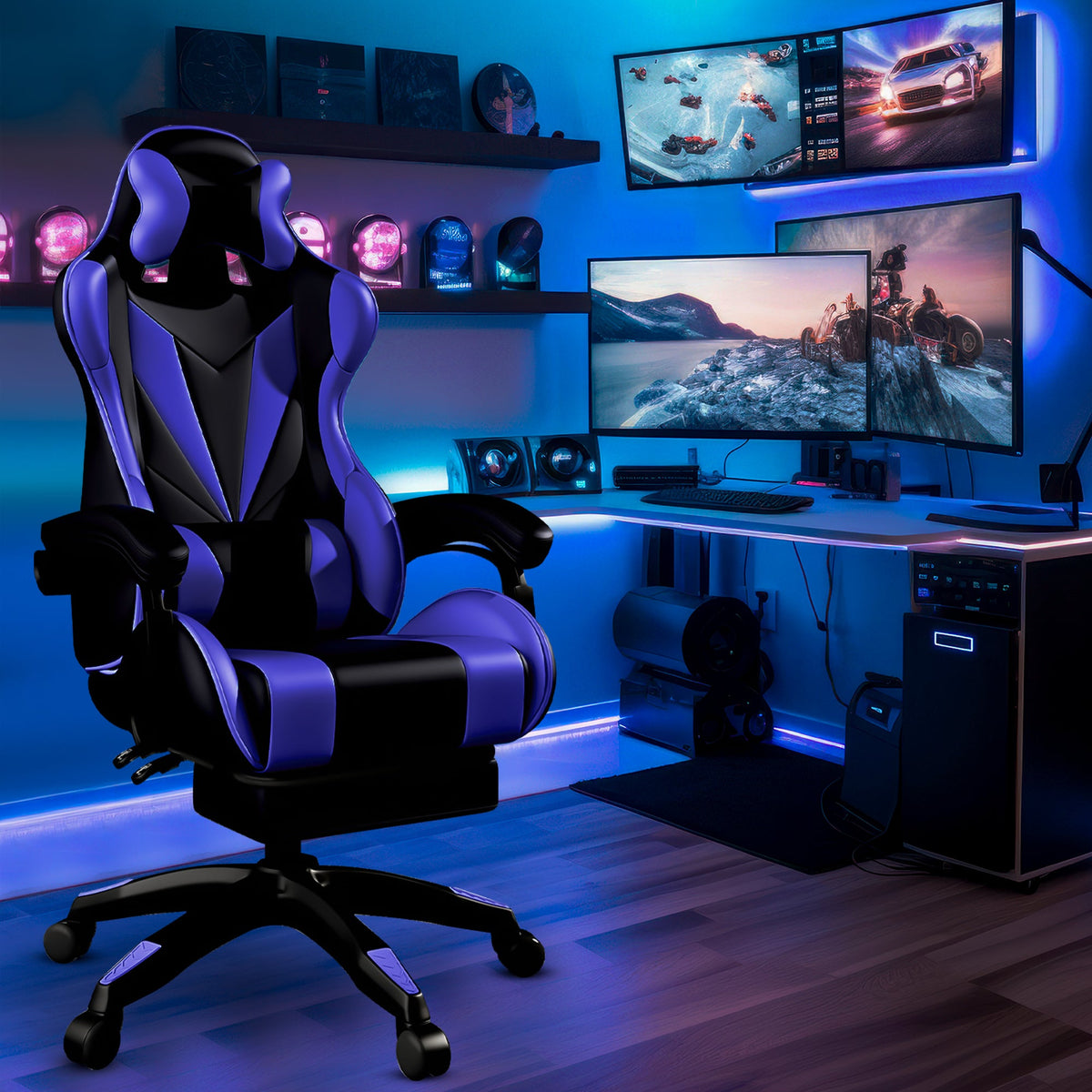 Bayt Gamingstoel Zwart-Blauw