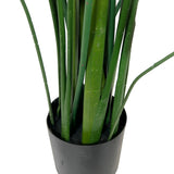 Kopu® Kunstplant Canna 210 cm 32 bladeren - in zwarte pot - Bloemriet