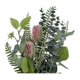 Kopu® Kunstbloemen Distel  Boeket Mix 56cm - Bordeaux