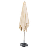 Kopu® vierkante parasol Malaga 200x200 cm met hoes - Naturel