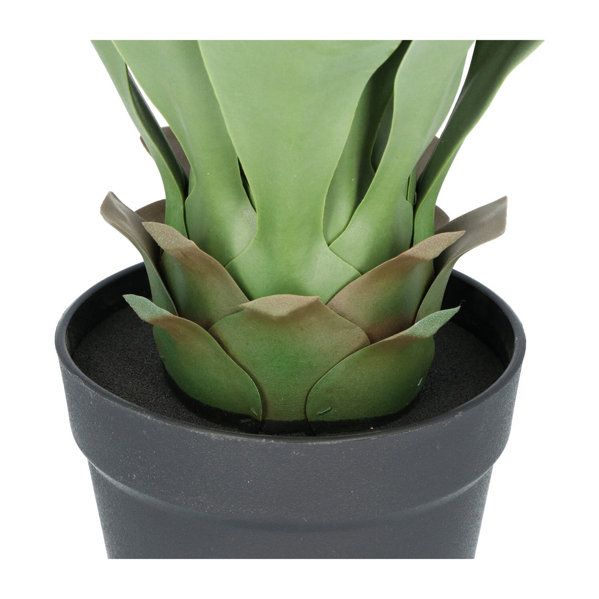 Kopu® Kunstplant Agave 57 cm in zwarte Pot - 25 bladeren - Nepplant