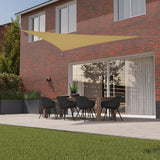 Kopu® Schaduwdoek Driehoek 4x4x4 mtr Waterdicht 230 grams - Creme
