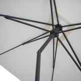 Kopu® Leon Parasol Rechthoek 150x250 cm - met Hoes en Voet - Creme