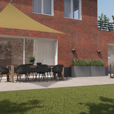 Kopu® Schaduwdoek Driehoek 3x4x5 mtr 280 grams Waterdoorlatend - Crème