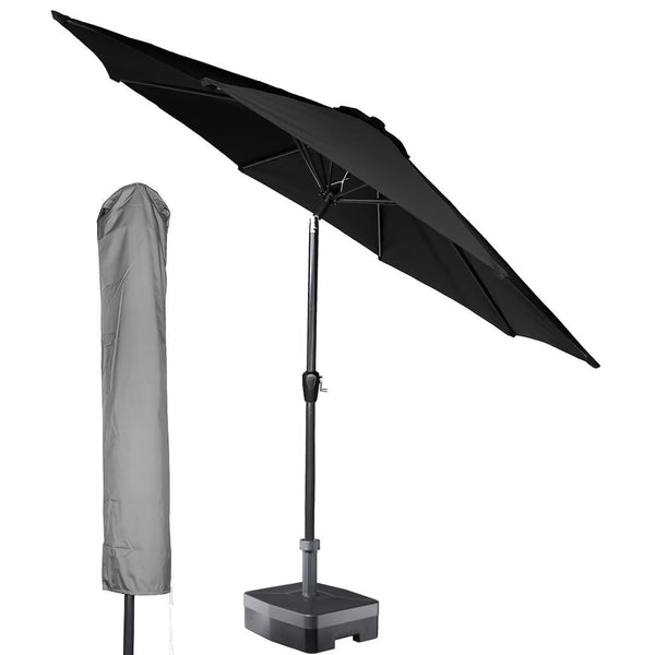 Kopu® Calma Parasolset Rond 300 cm met Hoes - Zwart