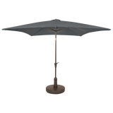Kopu® Malaga Parasol Vierkant 200x200 cm met Knikarm - Grijs