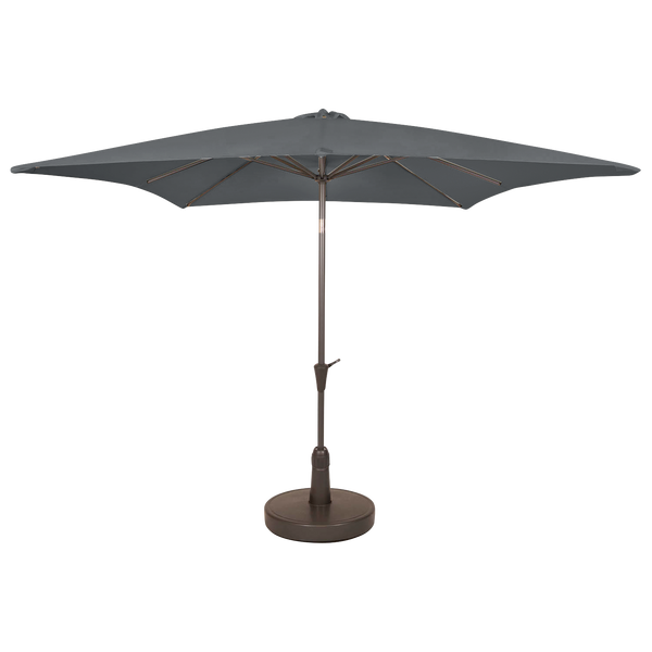 Kopu® Malaga Parasol Vierkant 200x200 cm met Knikarm - Grijs