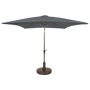 Kopu® Malaga Parasol Vierkant 200x200 cm met Knikarm - Grijs