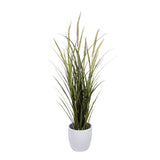 Kopu® Kunstplant Miscanthus 135 cm - 7 pluimen - in zwarte pot