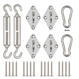 Kopu® schaduwdoek montageset RVS 8mm