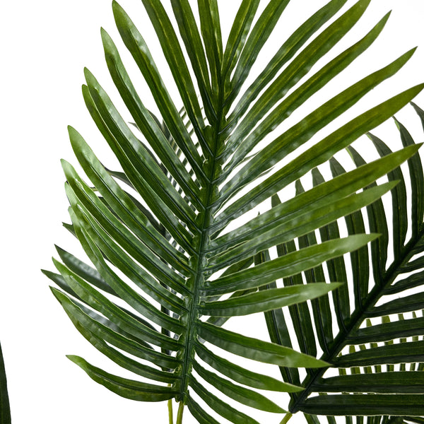 Kopu® Kunstplant Kentiapalm 100 cm 12 varens - zwarte pot - Nepplant