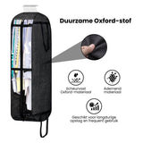 Kledinghoes met Hanger – Opvouwbare Kleding Organizer – Kleding Opbergzak met Rits & Venster – Kleding Transporthoes – Geschikt voor Verhuizen & Reizen – 127 x 60 x 25 cm – Zwart