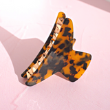 Claw Haar Clip Stevige Hold| Haarklem Klein voor dun/normaal haar | Haarspeld | Haarclip klein | Kleur: Donker Bruin
