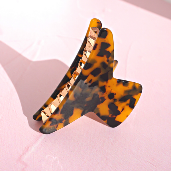 Claw Haar Clip Stevige Hold| Haarklem Klein voor dun/normaal haar | Haarspeld | Haarclip klein | Kleur: Donker Bruin