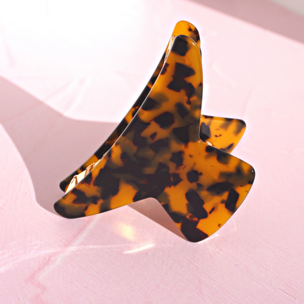 Claw Haar Clip Stevige Hold| Haarklem Klein voor dun/normaal haar | Haarspeld | Haarclip klein | Kleur: Donker Bruin