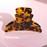 Claw Haar Clip Stevige Hold| Haarklem Klein voor dun/normaal haar | Haarspeld | Haarclip klein | Kleur: Donker Bruin