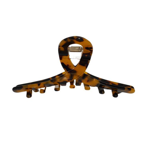 Claw Haar Clip Twist | Haarklem Klein voor dun/normaal haar | Haarspeld | Haarclip klein | Kleur: Donker Bruin
